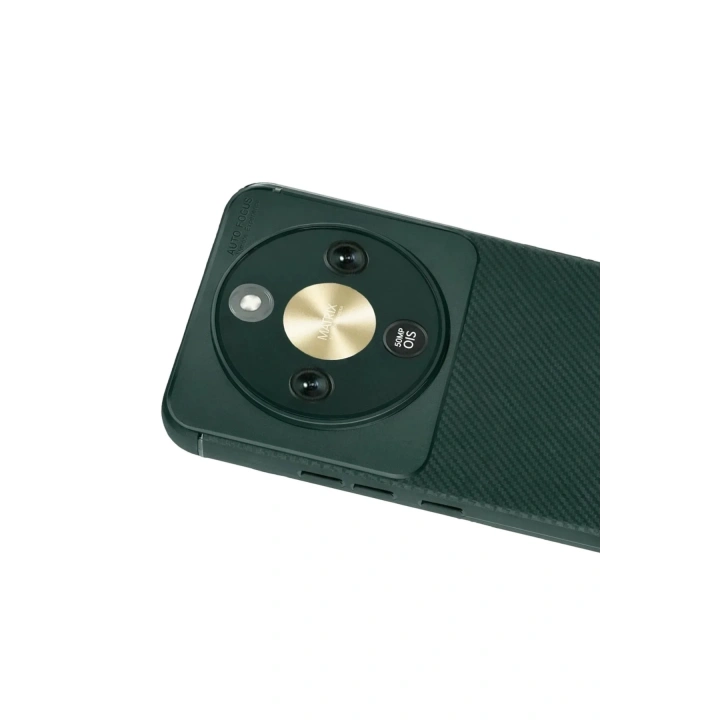 Mey İthalat®  Huawei Honor Magic 8 Lite Auto Focus Karbon Kapak - Koyu Yeşil