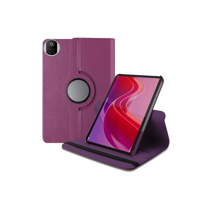 Mey İthalat®  Huawei Honor Pad X7 360 Tablet Deri Kılıf - Mor