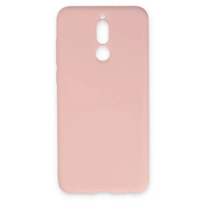 Mey İthalat®  Huawei Mate 10 Lite Kılıf Nano içi Kadife Silikon - Pudra