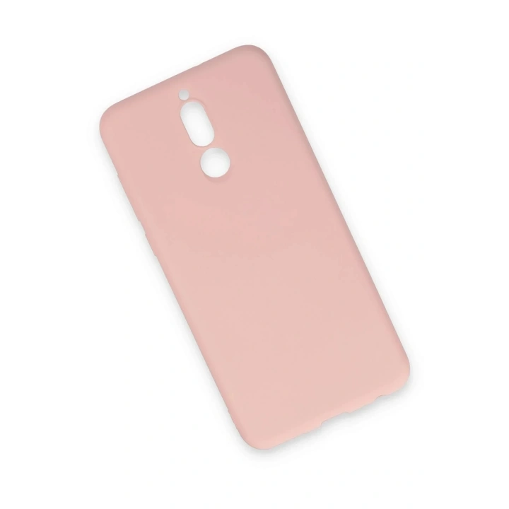 Mey İthalat®  Huawei Mate 10 Lite Kılıf Nano içi Kadife Silikon - Pudra