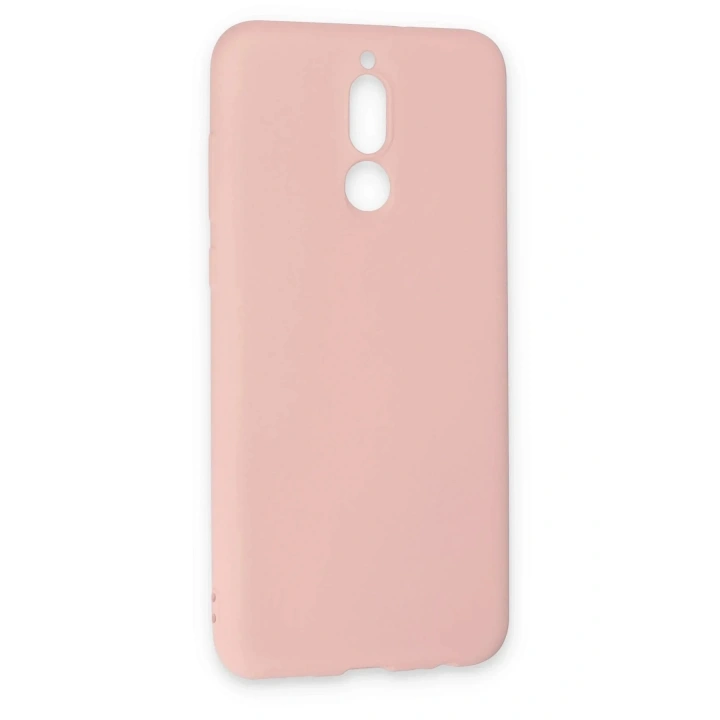 Mey İthalat®  Huawei Mate 10 Lite Kılıf Nano içi Kadife Silikon - Pudra