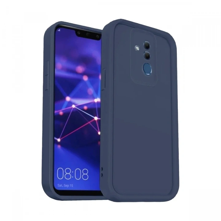 Mey İthalat®  Huawei Mate 20 Lite Kılıf Viera Silikon - Lacivert