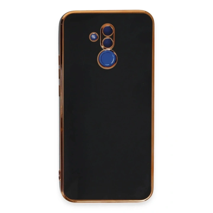 Mey İthalat®  Huawei Mate 20 Lite Kılıf Volet Silikon - Siyah