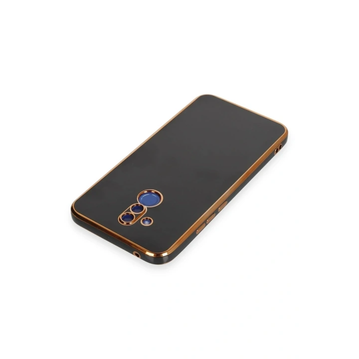 Mey İthalat®  Huawei Mate 20 Lite Kılıf Volet Silikon - Siyah