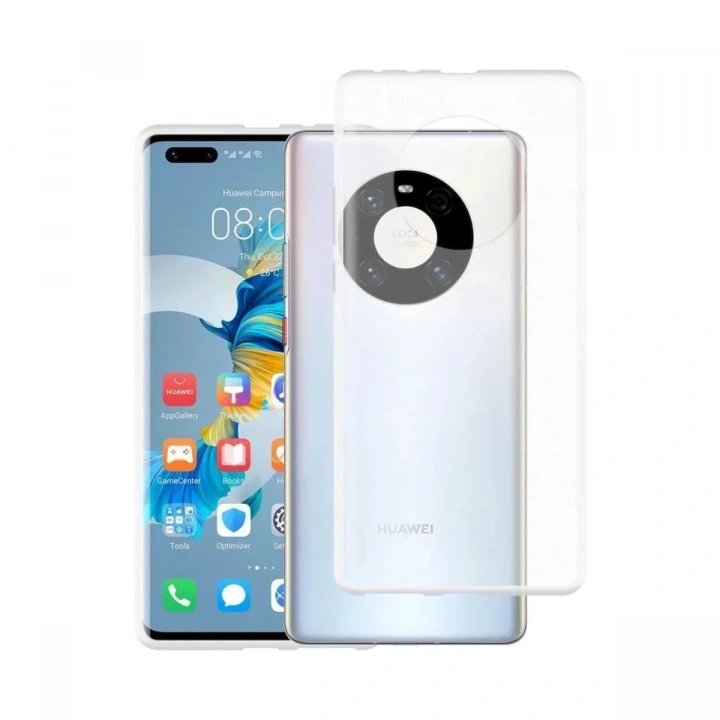 Mey İthalat®  Huawei Mate 40 Pro Kılıf Lüx Şeffaf Silikon