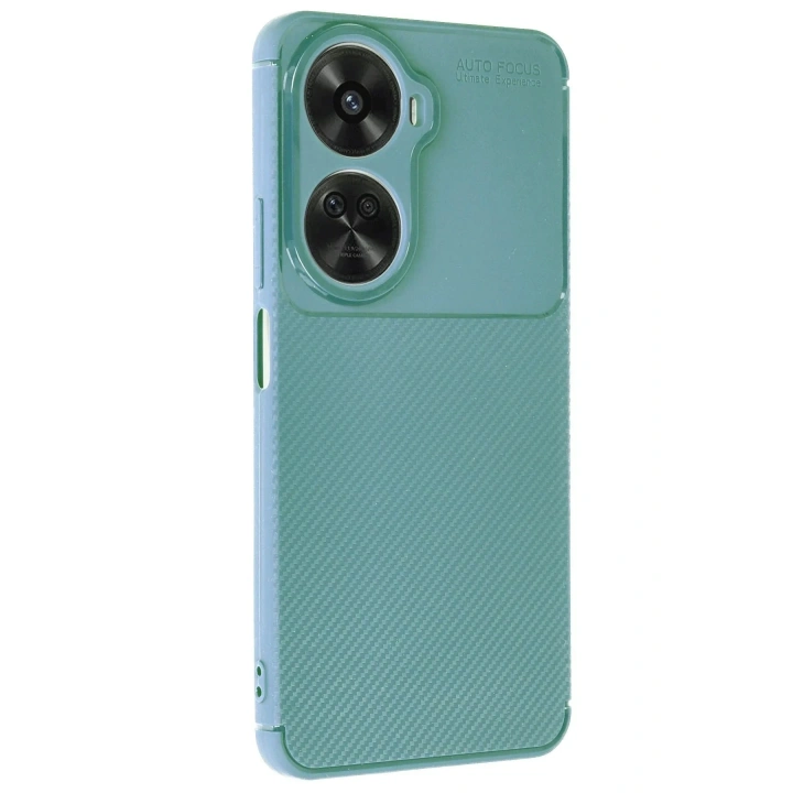 Mey İthalat®  Huawei Nova 12 SE Kılıf Auto Focus Karbon Kapak - Koyu Yeşil