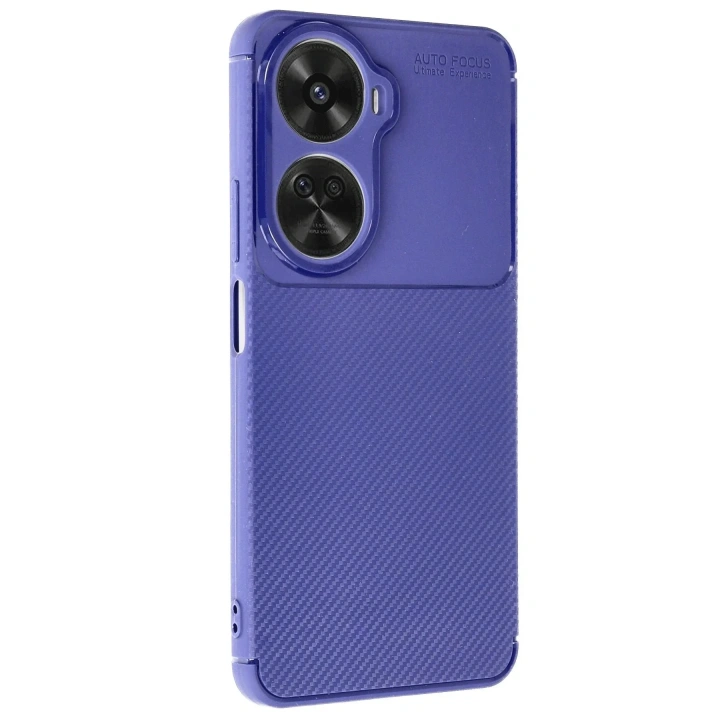 Mey İthalat®  Huawei Nova 12 SE Kılıf Auto Focus Karbon Kapak - Lacivert