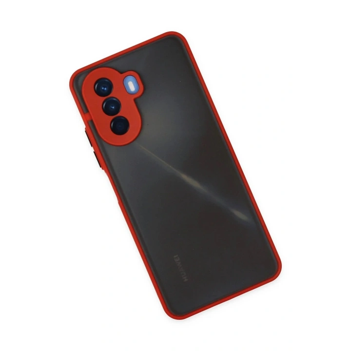 Mey İthalat®  Huawei Nova Y70 Kılıf Montreal Silikon Kapak - Kırmızı