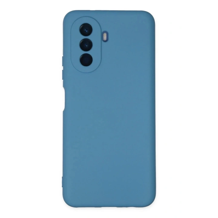 Mey İthalat®  Huawei Nova Y70 Kılıf Nano içi Kadife Silikon - Mavi