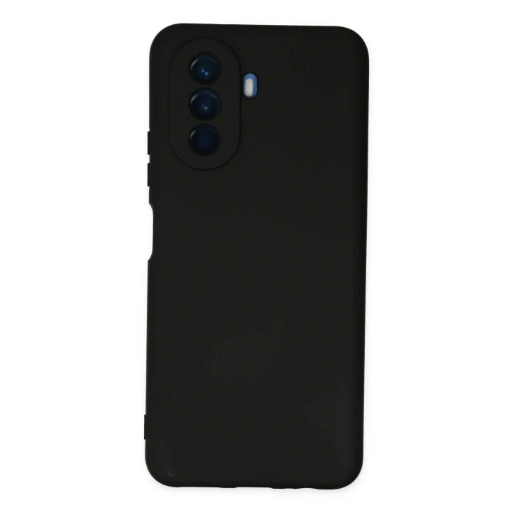Mey İthalat®  Huawei Nova Y70 Kılıf Nano içi Kadife Silikon - Siyah