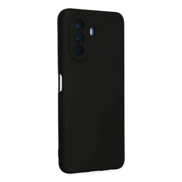 Mey İthalat®  Huawei Nova Y70 Kılıf Nano içi Kadife Silikon - Siyah