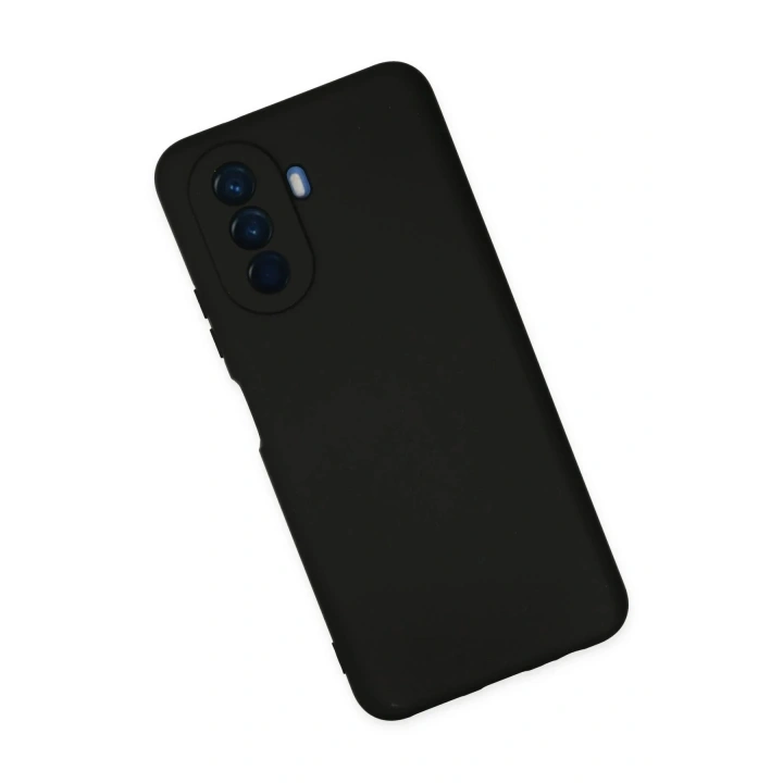 Mey İthalat®  Huawei Nova Y70 Kılıf Nano içi Kadife Silikon - Siyah