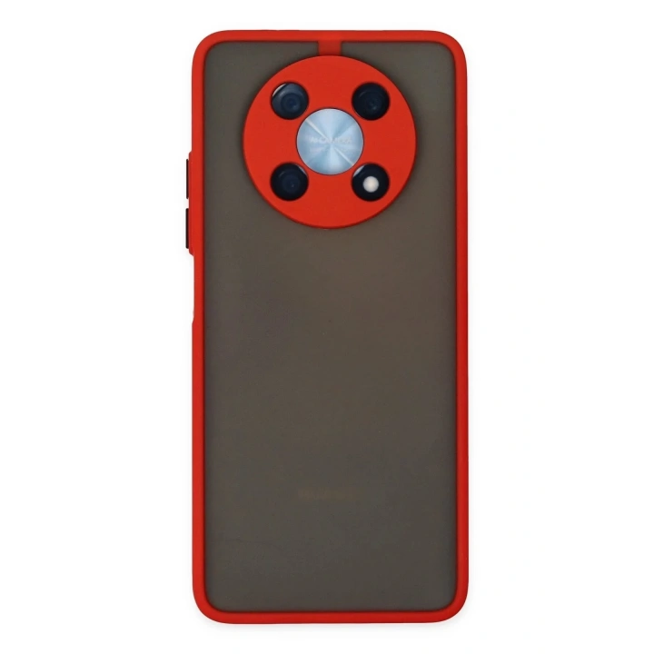 Mey İthalat®  Huawei Nova Y90 Kılıf Montreal Silikon Kapak - Kırmızı