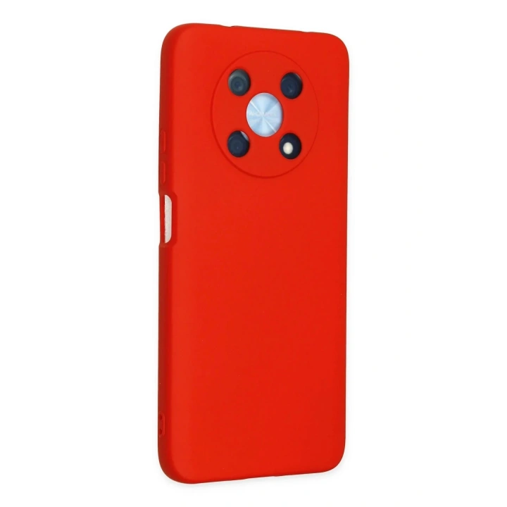 Mey İthalat®  Huawei Nova Y90 Kılıf Nano içi Kadife Silikon - Kırmızı