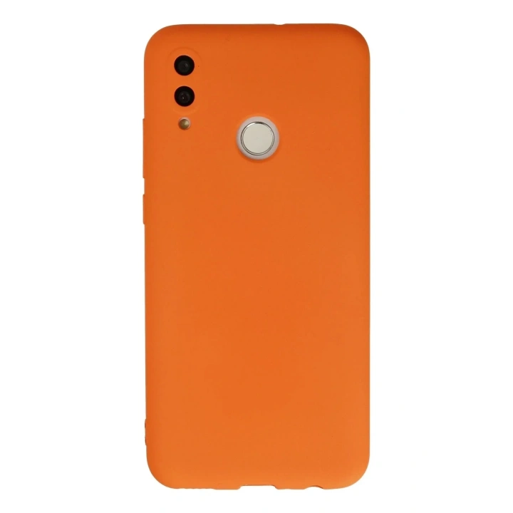 Mey İthalat®  Huawei P Smart 2019 Kılıf Nano içi Kadife Silikon - Turuncu