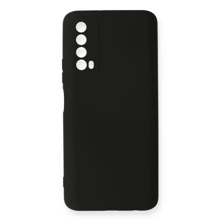 Mey İthalat®  Huawei P Smart 2021 Kılıf Nano içi Kadife Silikon - Siyah
