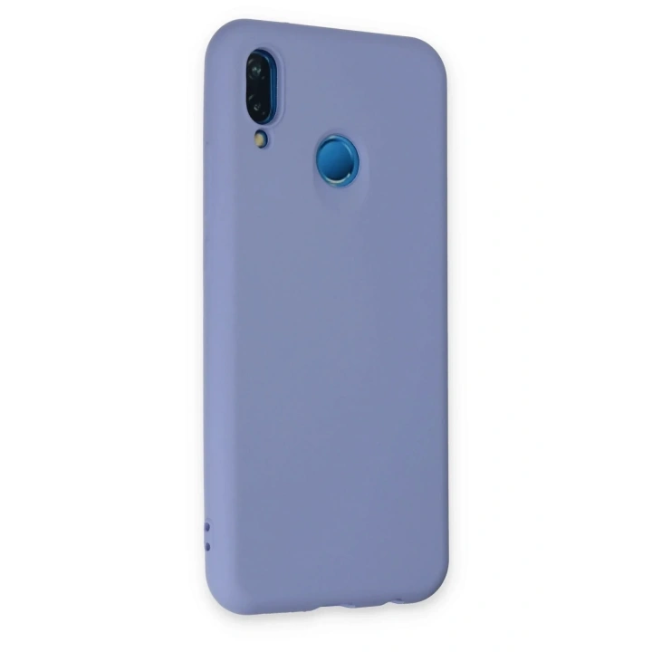 Mey İthalat®  Huawei P20 Lite Kılıf Nano içi Kadife Silikon - Lila