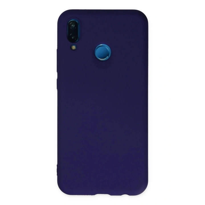 Mey İthalat®  Huawei P20 Lite Kılıf Nano içi Kadife Silikon - Mor