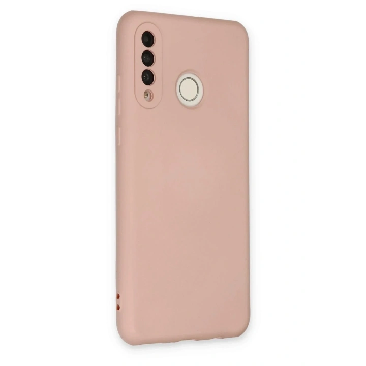 Mey İthalat®  Huawei P30 Lite Kılıf Nano içi Kadife Silikon - Pudra