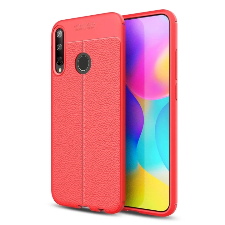 Mey İthalat®  Huawei P40 Lite E Kılıf Auto Focus Kapak - Kırmızı