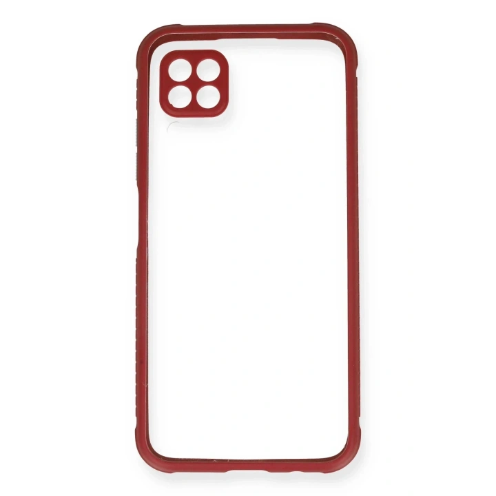 Mey İthalat®  Huawei P40 Lite Kılıf Miami Şeffaf Silikon - Fuşya