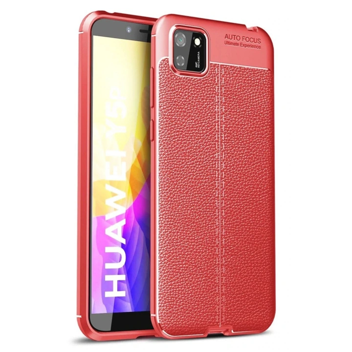Mey İthalat®  Huawei Y5P Kılıf Auto Focus Kapak - Kırmızı