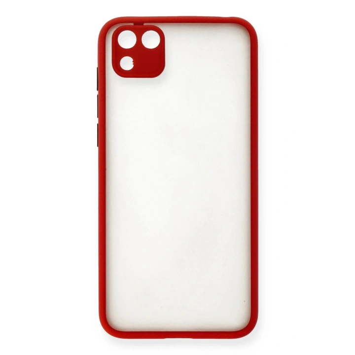 Mey İthalat®  Huawei Y5P Kılıf Montreal Silikon Kapak - Kırmızı