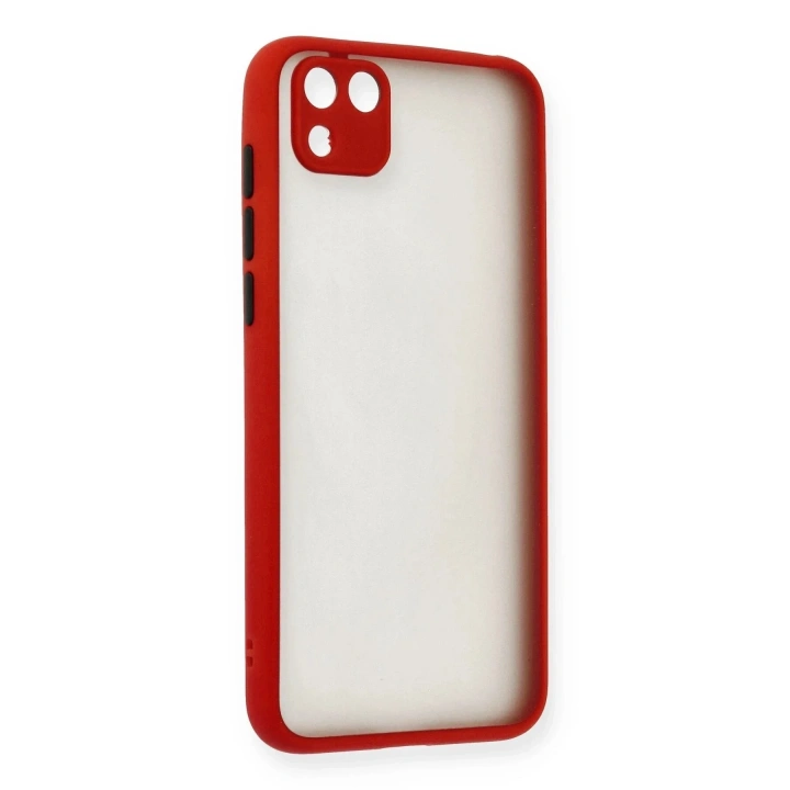 Mey İthalat®  Huawei Y5P Kılıf Montreal Silikon Kapak - Kırmızı