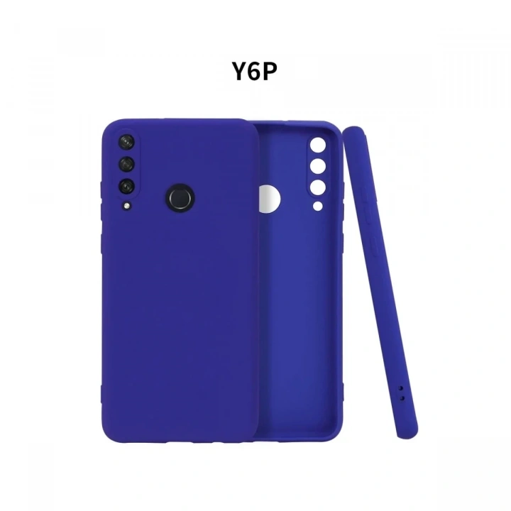 Mey İthalat®  Huawei Y6P Kılıf First Silikon - Lacivert