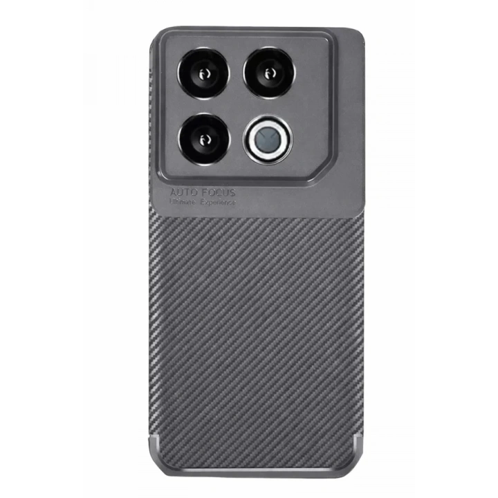 Mey İthalat®  İnfinix GT 20 Pro Kılıf Auto Focus Karbon Kapak - Gri