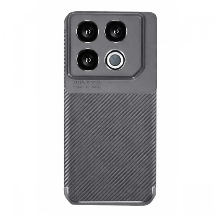 Mey İthalat®  İnfinix GT 20 Pro Kılıf Auto Focus Karbon Kapak - Gri