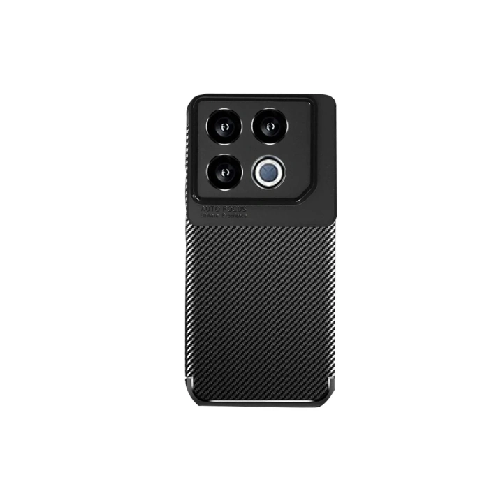 Mey İthalat®  İnfinix GT 20 Pro Kılıf Auto Focus Karbon Kapak - Siyah