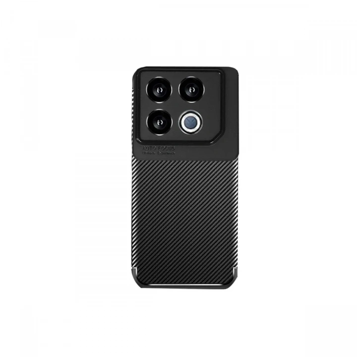 Mey İthalat®  İnfinix GT 20 Pro Kılıf Auto Focus Karbon Kapak - Siyah