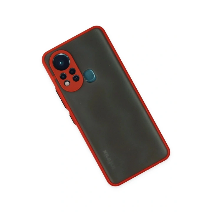 Mey İthalat®  İnfinix Hot 11s Kılıf Montreal Silikon Kapak - Kırmızı