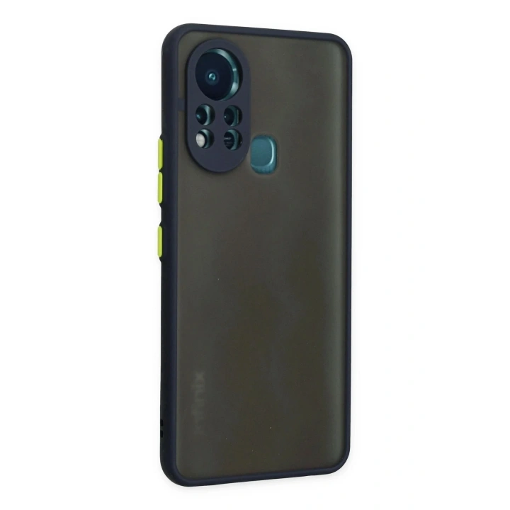 Mey İthalat®  İnfinix Hot 11s Kılıf Montreal Silikon Kapak - Lacivert