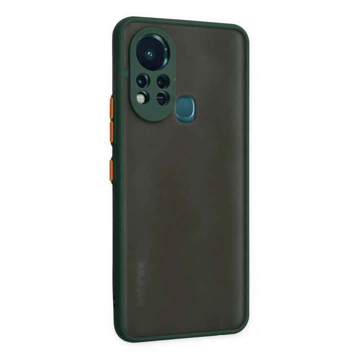 Mey İthalat®  İnfinix Hot 11s Kılıf Montreal Silikon Kapak - Yeşil