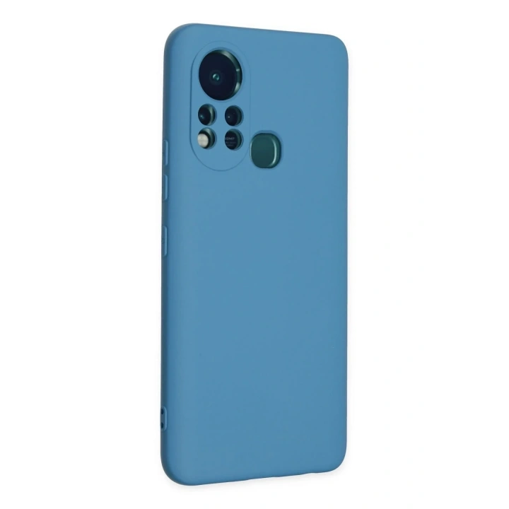 Mey İthalat®  İnfinix Hot 11s Kılıf Nano içi Kadife Silikon - Mavi