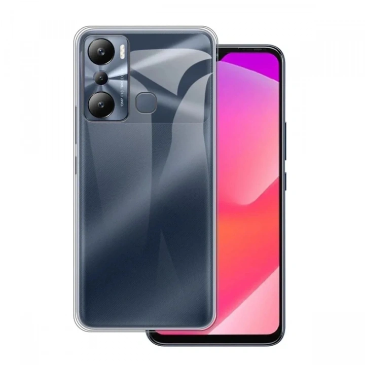 Mey İthalat®  İnfinix Hot 20i Kılıf Lüx Şeffaf Silikon