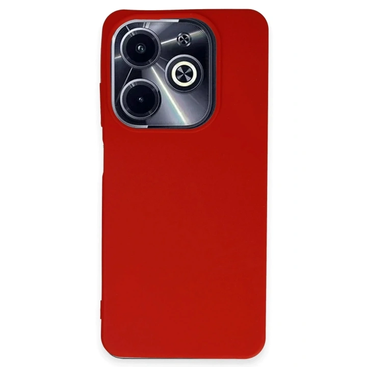 Mey İthalat®  İnfinix Hot 40i Kılıf First Silikon - Kırmızı