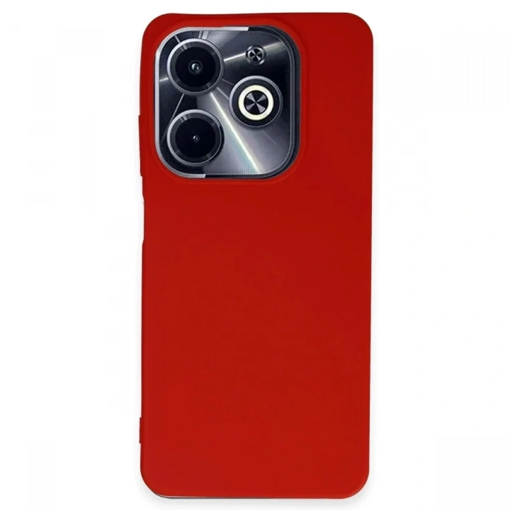 Mey İthalat®  İnfinix Hot 40i Kılıf First Silikon - Kırmızı