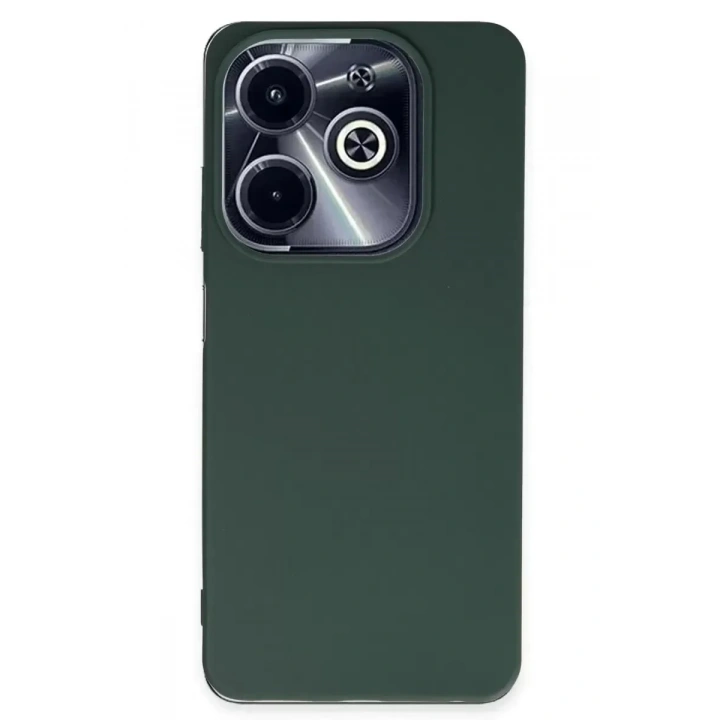 Mey İthalat®  İnfinix Hot 40i Kılıf First Silikon - Koyu Yeşil