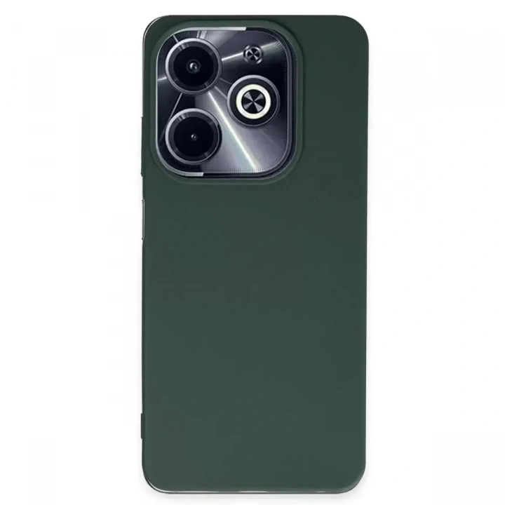 Mey İthalat®  İnfinix Hot 40i Kılıf First Silikon - Koyu Yeşil