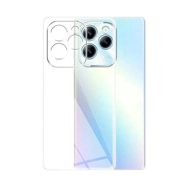 Mey İthalat®  İnfinix Hot 40i Kılıf Lüx Şeffaf Silikon