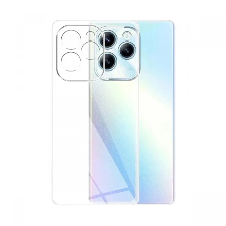 Mey İthalat®  İnfinix Hot 40i Kılıf Lüx Şeffaf Silikon