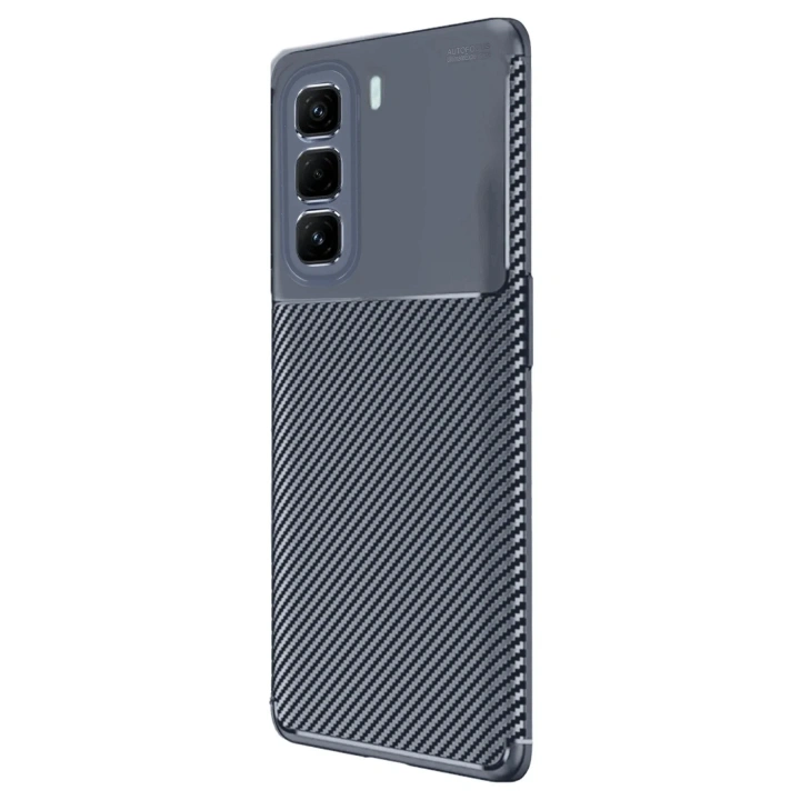 Mey İthalat®  İnfinix Hot 50 Pro Plus 4G Auto Focus Karbon Kapak - Lacivert
