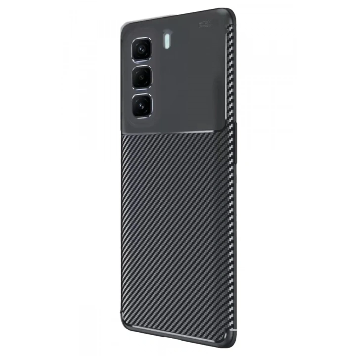 Mey İthalat®  İnfinix Hot 50 Pro Plus 4G Auto Focus Karbon Kapak - Siyah