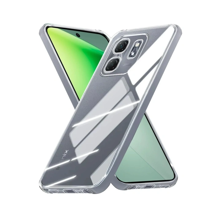 Mey İthalat®  İnfinix Smart 9 Kılıf Lüx Şeffaf Silikon