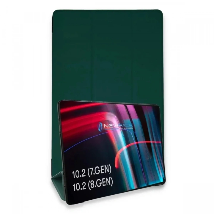 Mey İthalat®  iPad 10.2 (7.nesil) Kılıf Tablet Smart Kılıf - Koyu Yeşil
