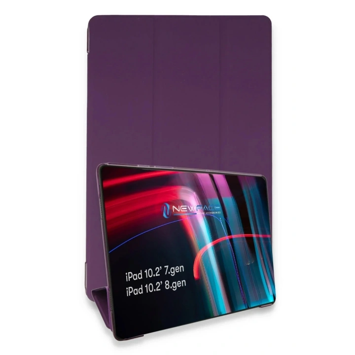 Mey İthalat®  iPad 10.2 (7.nesil) Kılıf Tablet Smart Kılıf - Mor