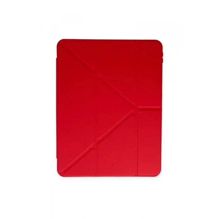 Mey İthalat®   iPad 2022 10.9 (10.nesil) Kılıf Kalemlikli Mars Tablet Kılıfı - Kırmızı